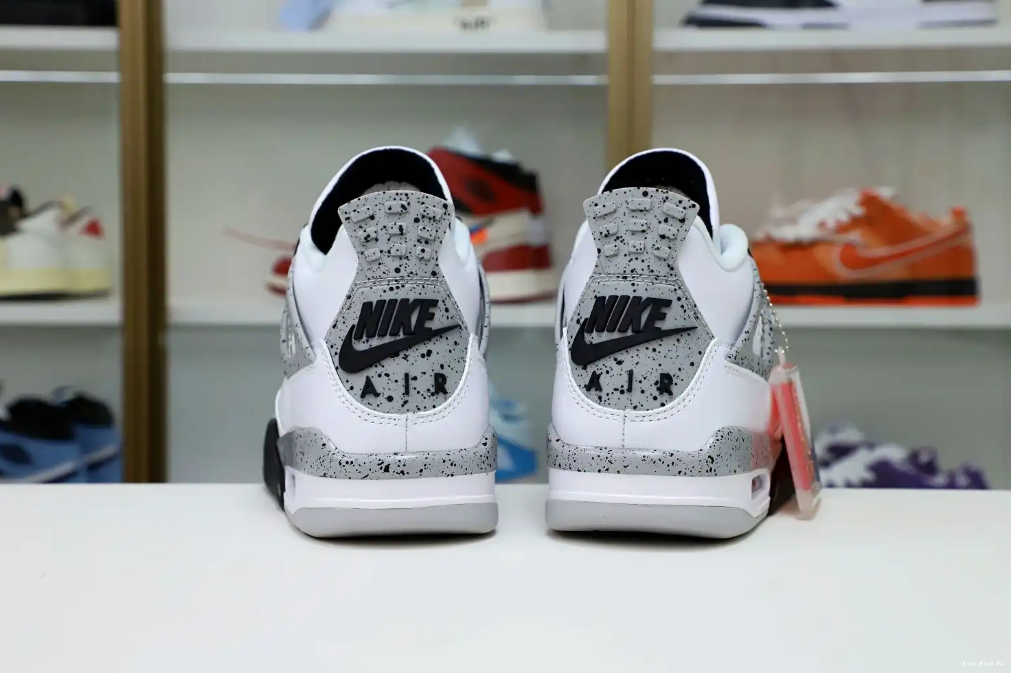Kimikick 4 White Retro Air Cement Jordan 0728